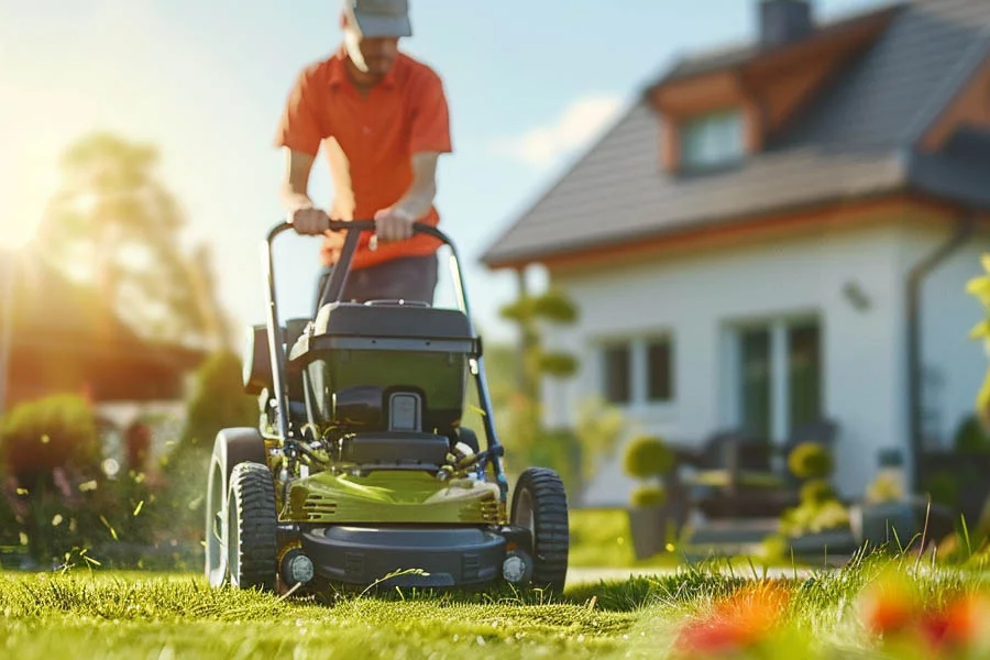 electric mulch lawn mower