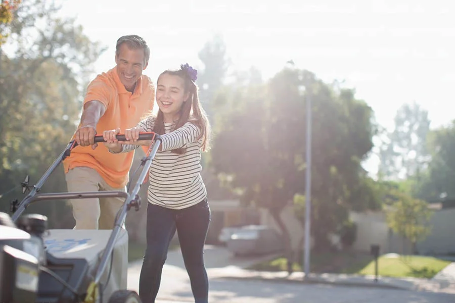 electric mulching mower